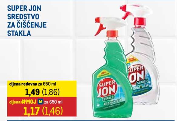 SUPER JON Sredstvo za čišćenje stakla