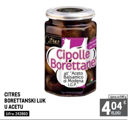CITRES BORETTANSKI LUK U ACETU