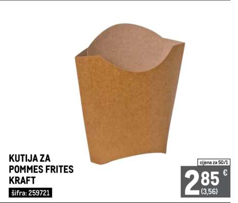KUTIJA ZA POMMES FRITES KRAFT