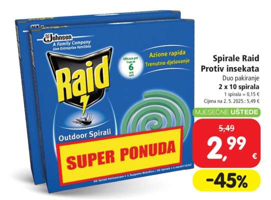 Spirale Raid Protiv insekata