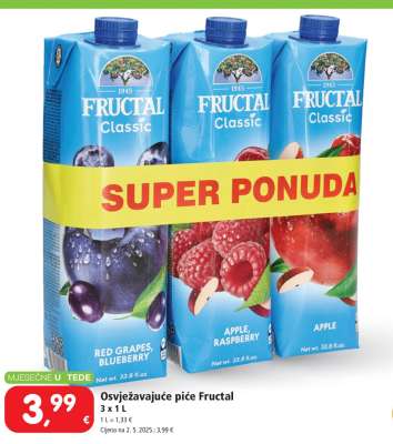 Osvježavajuće piće Fructal