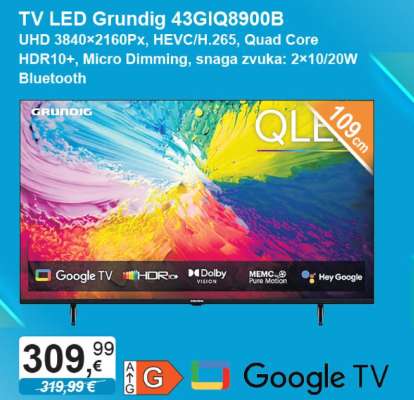 TV LED Grundig 43GIQ8900B