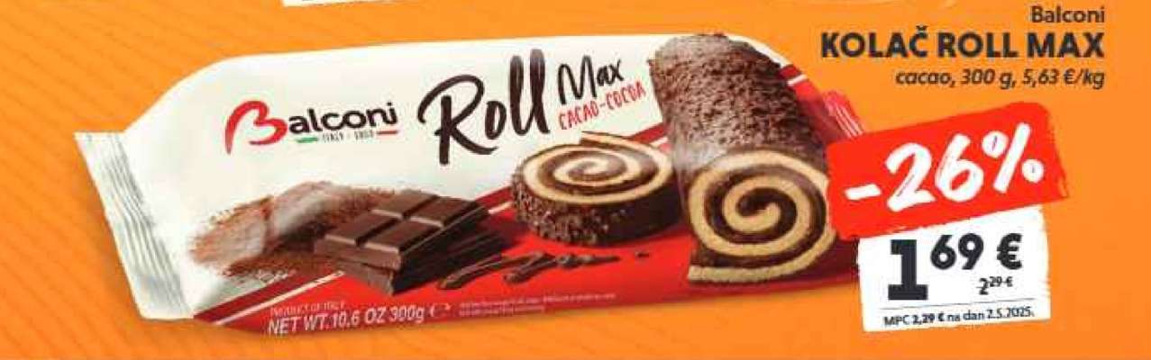 Balconi KOLAČ ROLL MAX