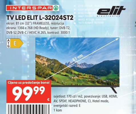 TV LED Elit L-32024ST2