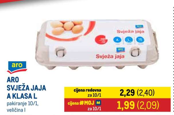 ARO SVEŽA JAJA A KLASA L