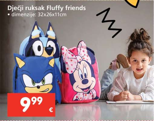 Dječji ruksak Fluffy friends