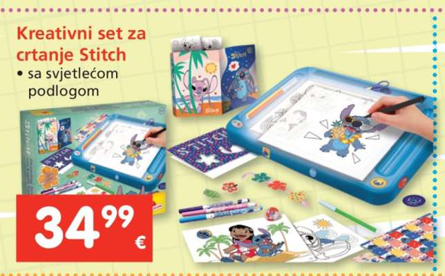 Kreativni set za crtanje Stitch