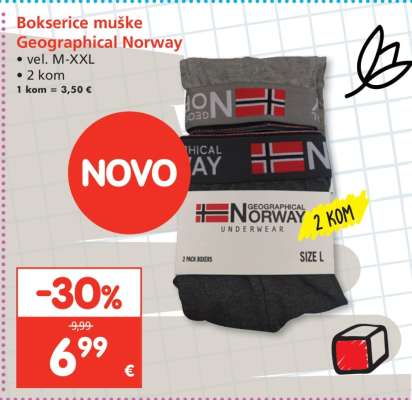 Bokserice muške Geographical Norway