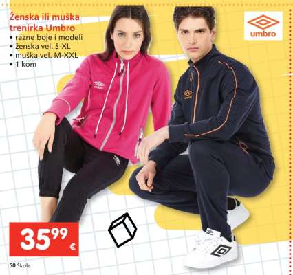 Ženska ili muška trenirka Umbro