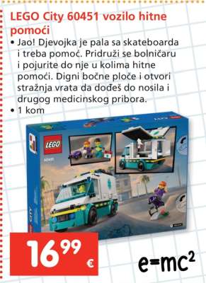 LEGO City 60451 vozilo hitne pomoći
