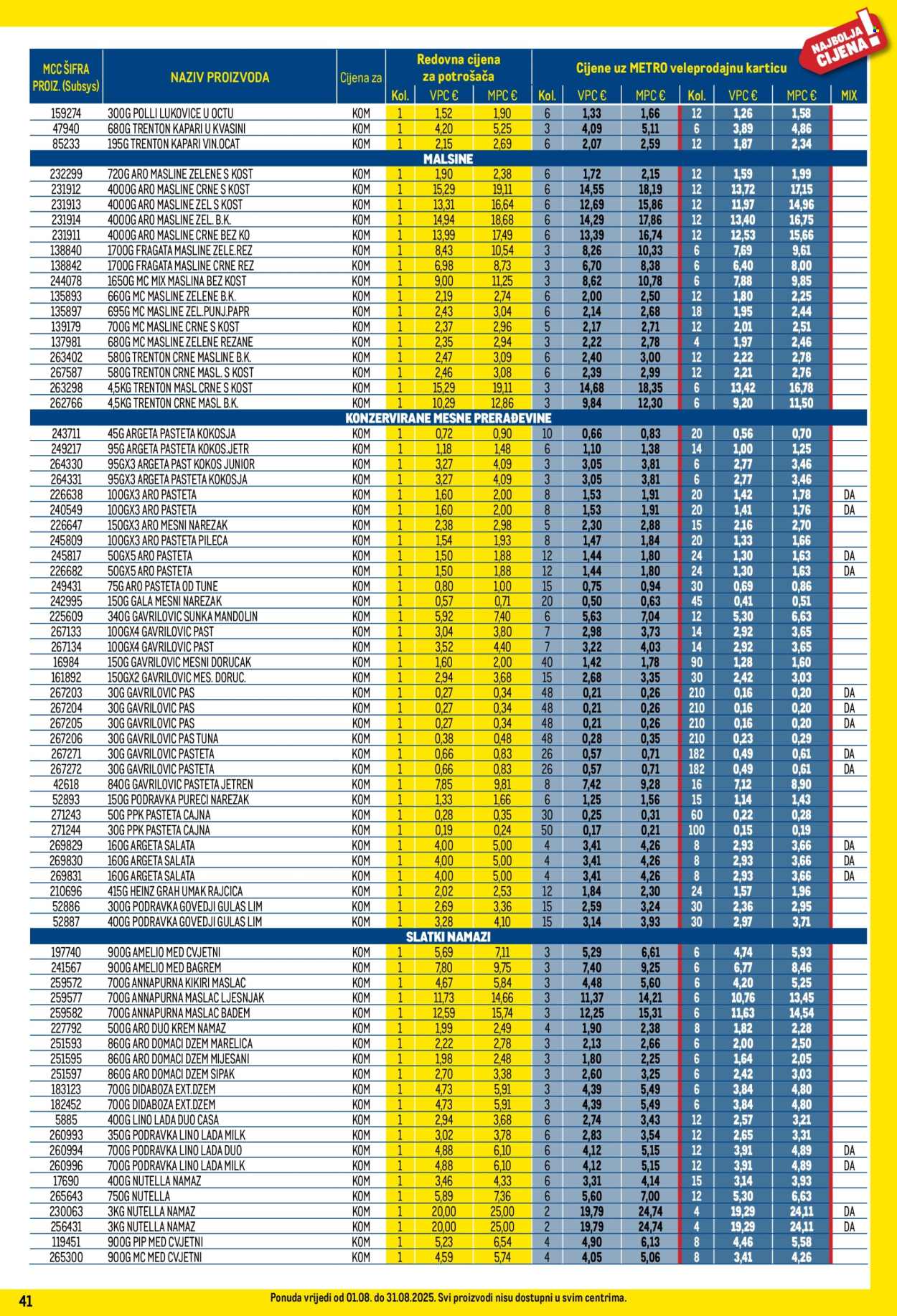 Metro katalog - 01.08.2025. - 31.08.2025. Stranica 41