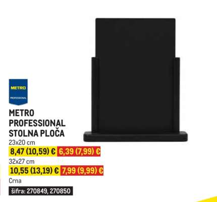 METRO PROFESSIONAL STOLNA PLOČA