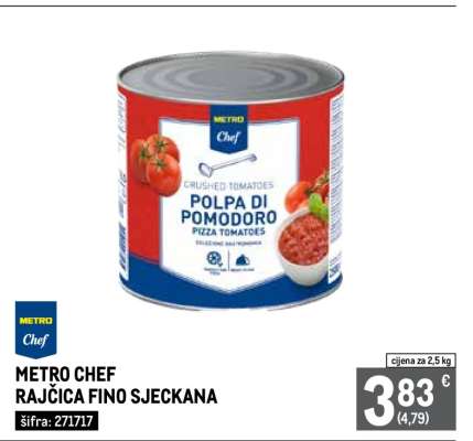 METRO CHEF RAJČICA FINO SJECKANA