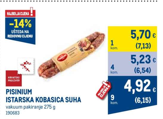 PISINIUM ISTARSKA KOBASICA SUHA