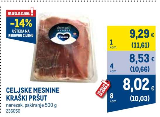 CELJSKE MESNINE KRAŠKI PRŠUT