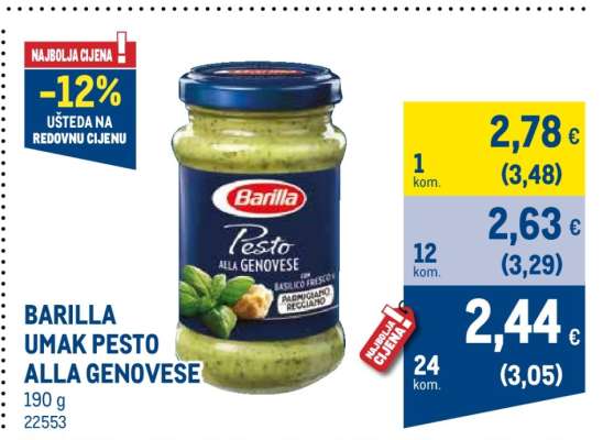 BARILLA UMAK PESTO ALLA GENOVESE