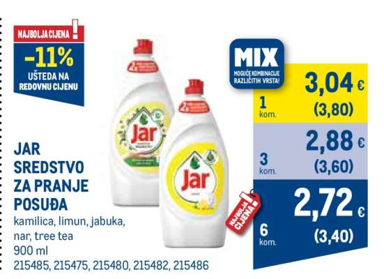 JAR SREDSTVO ZA PRANJE POSUĐA