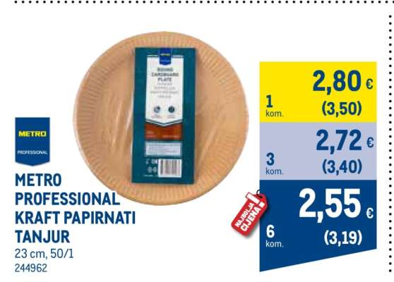 METRO PROFESSIONAL KRAFT PAPIRNATI TANJUR