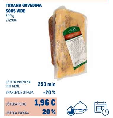 TRGANA GOVEDINA SOUS VIDE