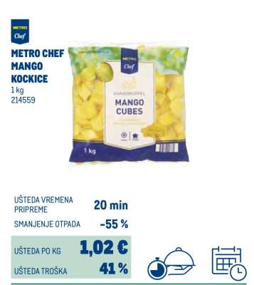 METRO CHEF MANGO KOCKICE