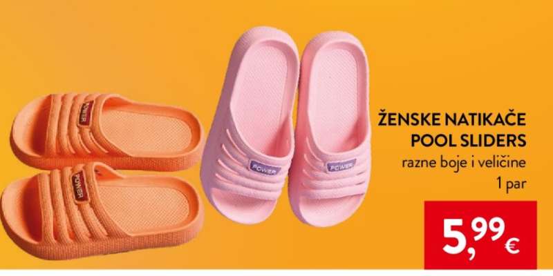 ŽENSKE NATIKAČE POOL SLIDERS