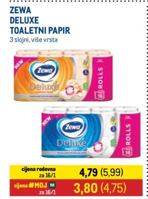 ZEWA DELUXE TOALETNI PAPIR