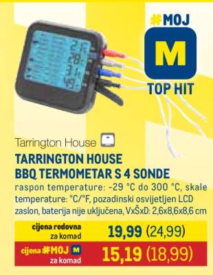 TARRINGTON HOUSE BBQ TERMOMETAR S 4 SONDE