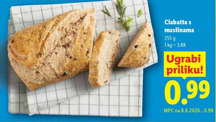 Ciabatta s maslináma