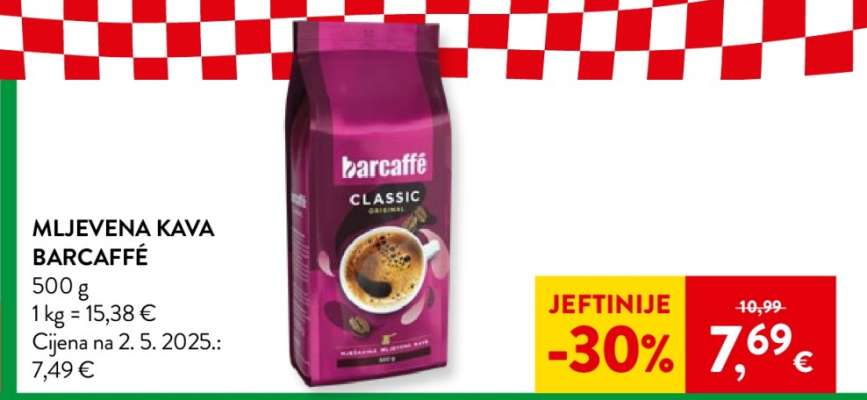 Mljevena kava Barcaffe