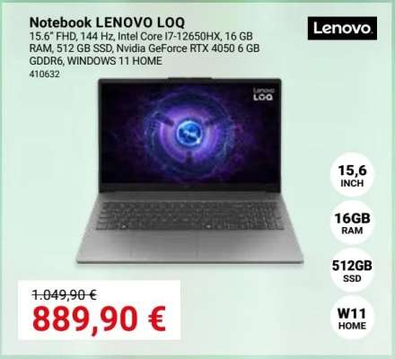 Notebook LENOVO LOQ