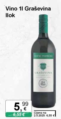 Vino 1l Graševina Ilok