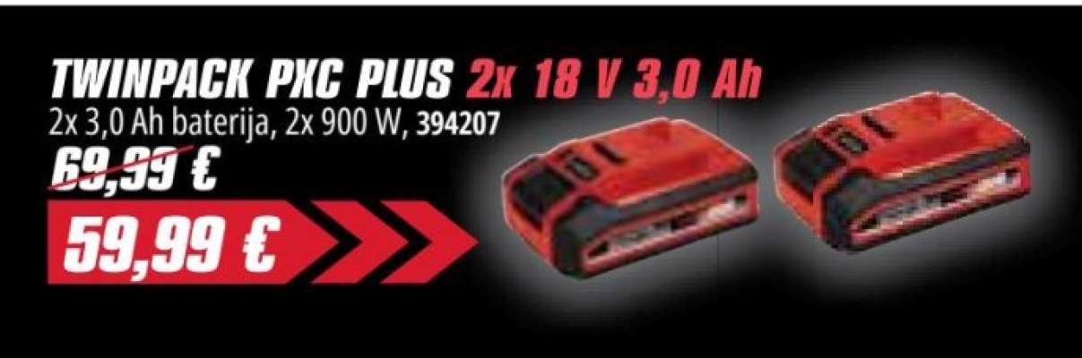 TWINPACK PXC PLUS 2x 18 V 3,0 Ah