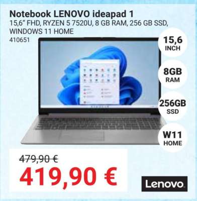 Notebook LENOVO IDEAPAD 1