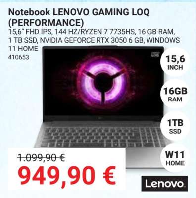 Notebook LENOVO GAMING LOQ (PERFORMANCE)
