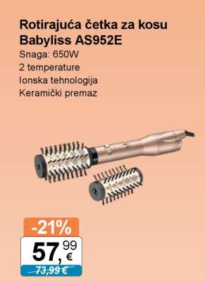 Rotirajuća četka za kosu Babyliss AS952E