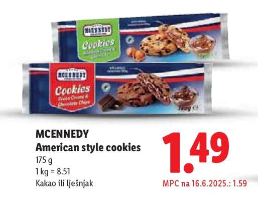 MCENNEDY American style cookies