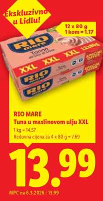 RIO MARE Tuna u maslinovom ulju XXL