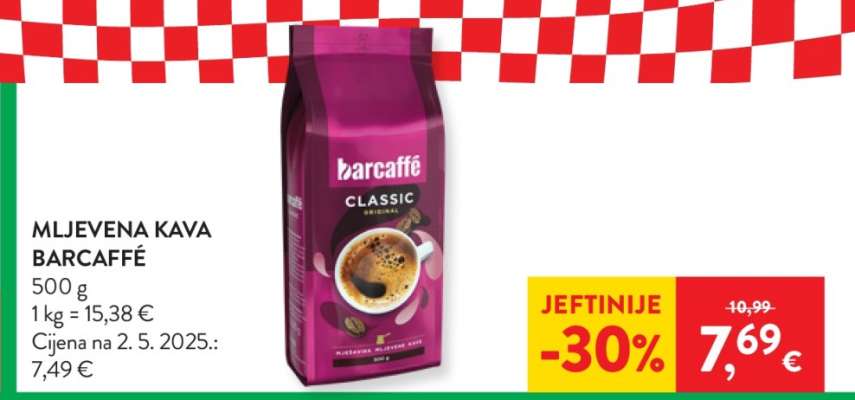 Mljevena kava Barcaffe