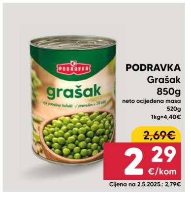 PODRAVKA Grašak