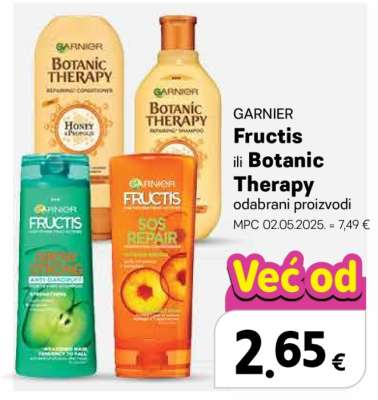 GARNIER Fructis ili Botanic Therapy odabrani proizvodi