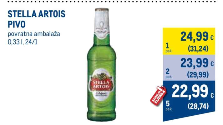 STELLA ARTOIS Pivo