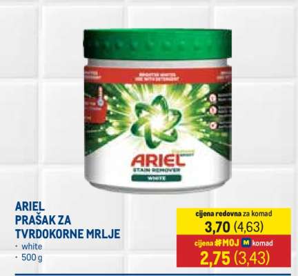 ARIEL PRAŠAK ZA TVRDOKORNE MRLJE