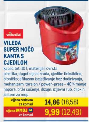 VILEDA SUPER MOČO KANTA S CJEDILOM
