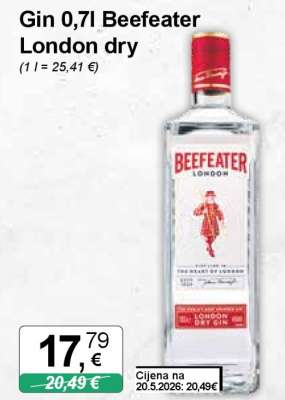 Gin 0,7l Beefeater London dry