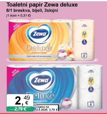 Toaletni papir Zewa deluxe