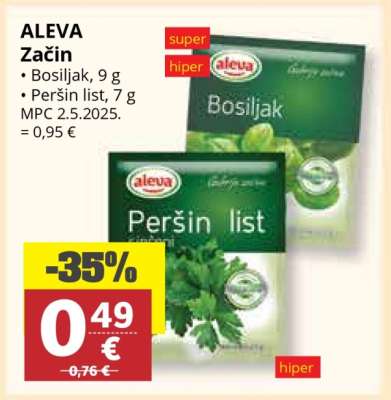 ALEVA Začin