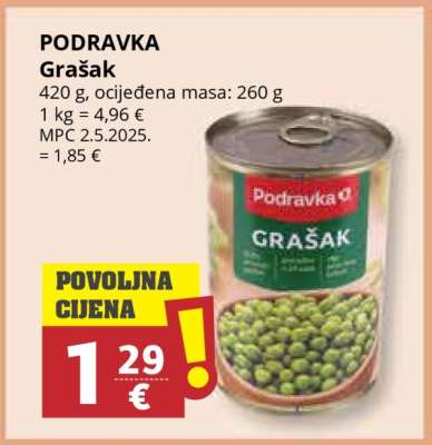 PODRAVKA Grašak