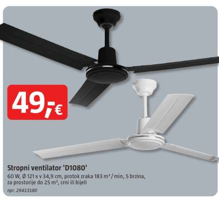 Stropni ventilator 'D1080'