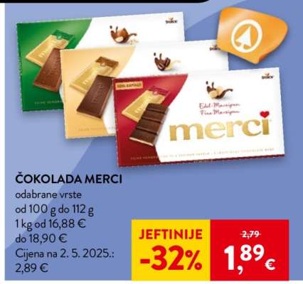 Čokolada Merci