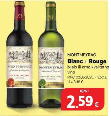 MONTMEYRAC Blanc ili Rouge